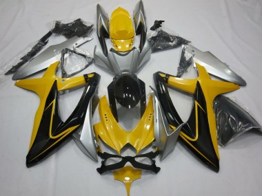 Online 2008-2010 Suzuki GSXR 600-750 Fairings - Yellow Black and Silver