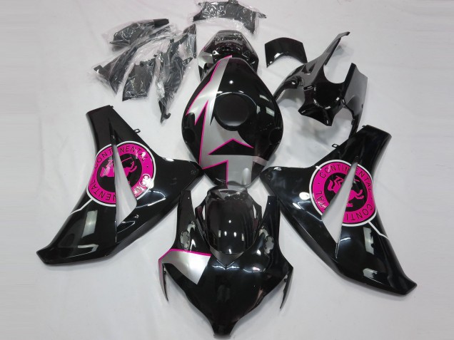 Online 2008-2011 Honda CBR1000RR Fairings - Gloss Black & Pink Online 2008-2011 Honda CBR1000RR Fairings - Gloss Black & Pink