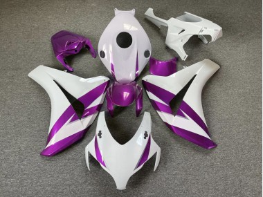 Online 2008-2011 Honda CBR1000RR Fairings - Gloss White & Purple Trim