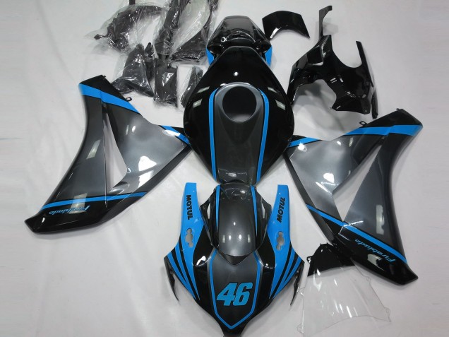Online 2008-2011 Honda CBR1000RR Fairings - Gray Motul & Light Blue Online 2008-2011 Honda CBR1000RR Fairings - Gray Motul & Light Blue