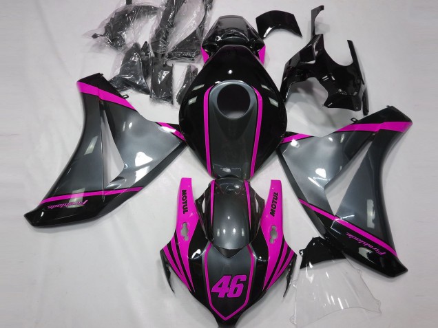 Online 2008-2011 Honda CBR1000RR Fairings - Gray Motul & Pink Online 2008-2011 Honda CBR1000RR Fairings - Gray Motul & Pink