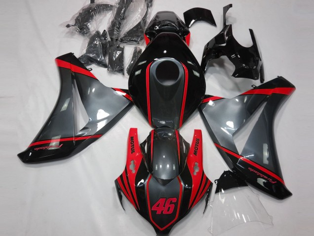 Online 2008-2011 Honda CBR1000RR Fairings - Gray Motul & Red Online 2008-2011 Honda CBR1000RR Fairings - Gray Motul & Red