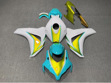Online 2008-2011 Honda CBR1000RR Fairings - Light Blue and Gold