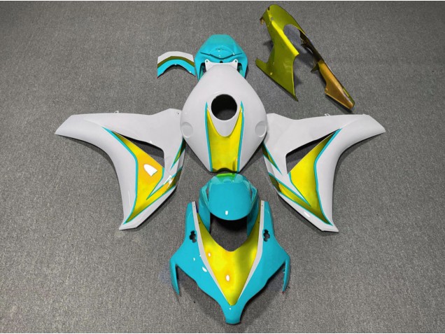 Online 2008-2011 Honda CBR1000RR Fairings - Light Blue and Gold Online 2008-2011 Honda CBR1000RR Fairings - Light Blue and Gold