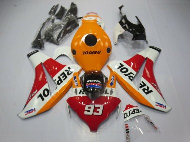 Online 2008-2011 Honda CBR1000RR Fairings - Light Orange Repsol 93