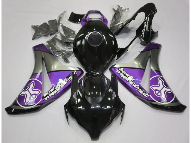 Online 2008-2011 Honda CBR1000RR Fairings - Purple on Black Custom Online 2008-2011 Honda CBR1000RR Fairings - Purple on Black Custom