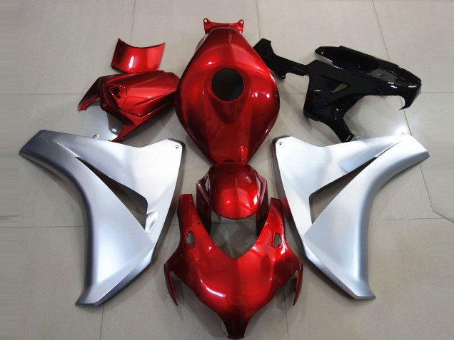 Online 2008-2011 Honda CBR1000RR Fairings - Silver and Candy Apple Online 2008-2011 Honda CBR1000RR Fairings - Silver and Candy Apple