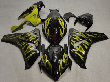 Online 2008-2011 Honda CBR1000RR Fairings - Yellow Flame
