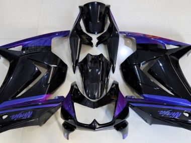 Online 2008-2013 Kawasaki Ninja 250 Fairings - Gloss Black & Blue