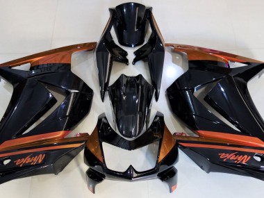 Online 2008-2013 Kawasaki Ninja 250 Fairings - Gloss Black & Orange