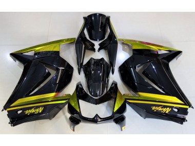Online 2008-2013 Kawasaki Ninja 250 Fairings - Gloss Black & Yellow