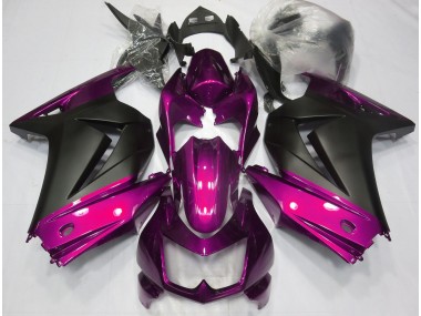 Online 2008-2013 Kawasaki Ninja 250 Fairings - Pink and Matte Black