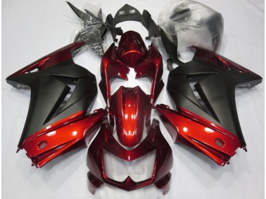 Online 2008-2013 Kawasaki Ninja 250 Fairings - Red and Matte Black