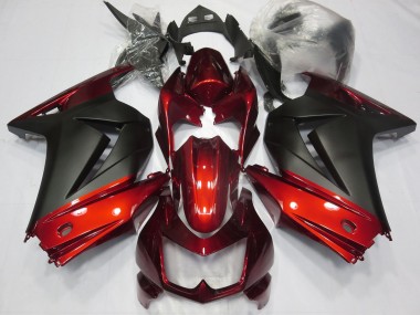 Online 2008-2013 Kawasaki Ninja 250 Fairings - Red and Matte Black