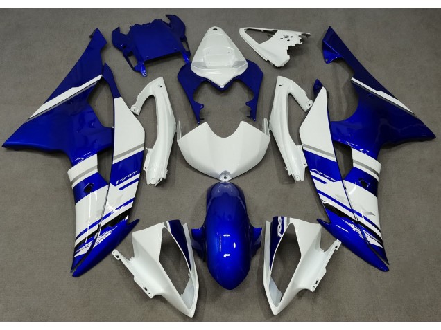 Online 2008-2016 Yamaha R6 Fairings - Blue and White Custom OEM Style Online 2008-2016 Yamaha R6 Fairings - Blue and White Custom OEM Style