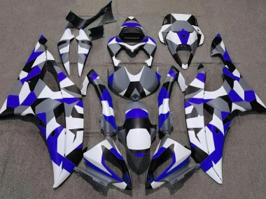 Online 2008-2016 Yamaha R6 Fairings - Blue Camo Plain