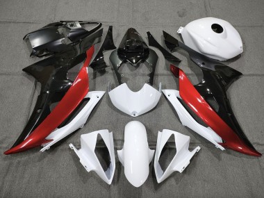 Online 2008-2016 Yamaha R6 Fairings - Custom Red Black and White