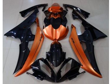 Online 2008-2016 Yamaha R6 Fairings - Gloss Black & Light Orange