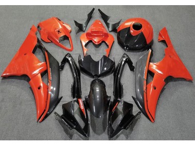 Online 2008-2016 Yamaha R6 Fairings - Gloss Orange and Carbon
