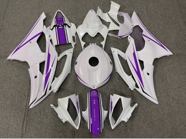Online 2008-2016 Yamaha R6 Fairings - Gloss White and Purple