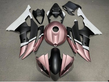 Online 2008-2016 Yamaha R6 Fairings - Matte Black and Rose Gold
