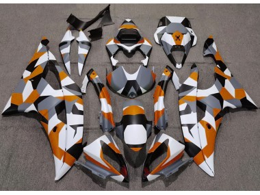 Online 2008-2016 Yamaha R6 Fairings - Orange Camo Plain