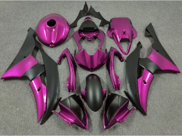 Online 2008-2016 Yamaha R6 Fairings - Pink and Matte Black