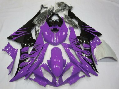 Online 2008-2016 Yamaha R6 Fairings - Purple Flame Style