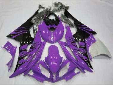 Online 2008-2016 Yamaha R6 Fairings - Purple Flame Style