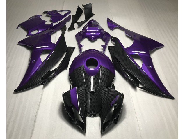 Online 2008-2016 Yamaha R6 Fairings - Purple w Carbon Style Online 2008-2016 Yamaha R6 Fairings - Purple w Carbon Style