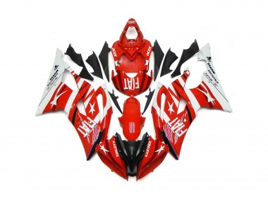 Online 2008-2016 Yamaha R6 Fairings - Red and White with Stars
