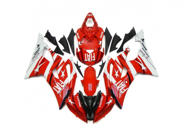 Online 2008-2016 Yamaha R6 Fairings - Red and White with Stars Online 2008-2016 Yamaha R6 Fairings - Red and White with Stars