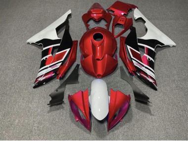 Online 2008-2016 Yamaha R6 Fairings - Red Black and White OEM Style