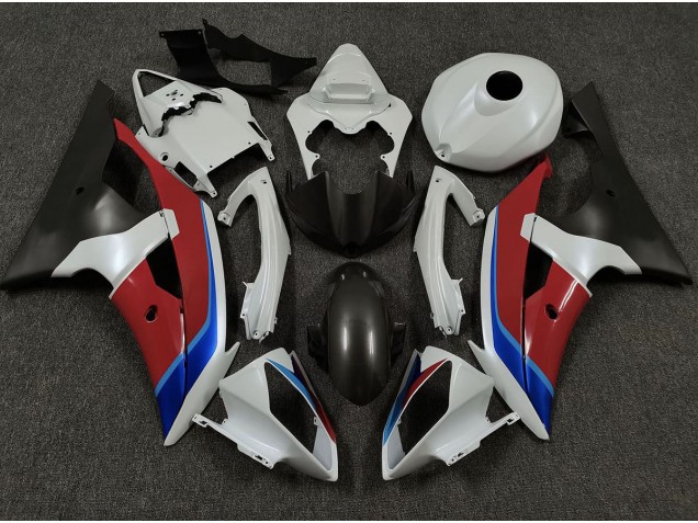 Online 2008-2016 Yamaha R6 Fairings - White Red and Blue Online 2008-2016 Yamaha R6 Fairings - White Red and Blue