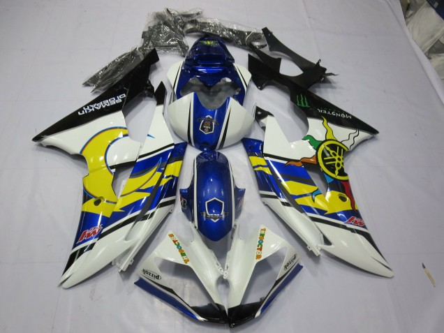 Online 2008-2016 Yamaha R6 Fairings - Yellow and Blue