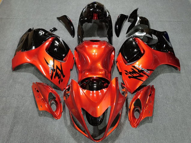 Online 2008-2019 Suzuki GSXR 1300 Fairings - Candy Orange & Gloss Black