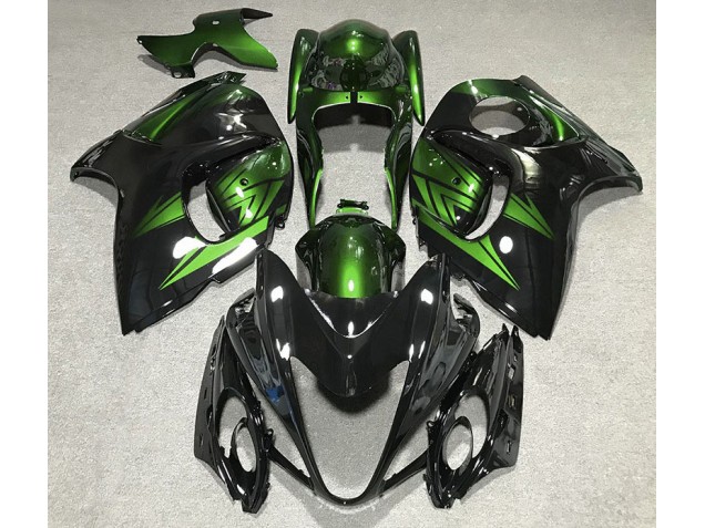 Online 2008-2019 Suzuki GSXR 1300 Fairings - Gloss Black and Deep Green