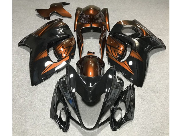 Online 2008-2019 Suzuki GSXR 1300 Fairings - Gloss Black and Deep Orange