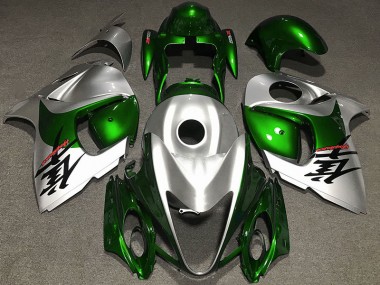 Online 2008-2019 Suzuki GSXR 1300 Fairings - Gloss Green and Silver