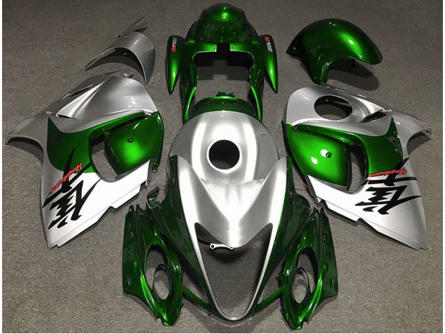 Online 2008-2019 Suzuki GSXR 1300 Fairings - Gloss Green and Silver