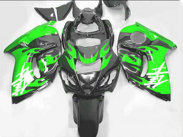 Online 2008-2019 Suzuki GSXR 1300 Fairings - Green and Grey Online 2008-2019 Suzuki GSXR 1300 Fairings - Green and Grey