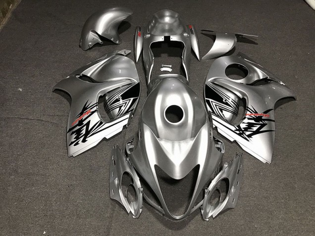 Online 2008-2019 Suzuki GSXR 1300 Fairings - Liquid Silver & Red