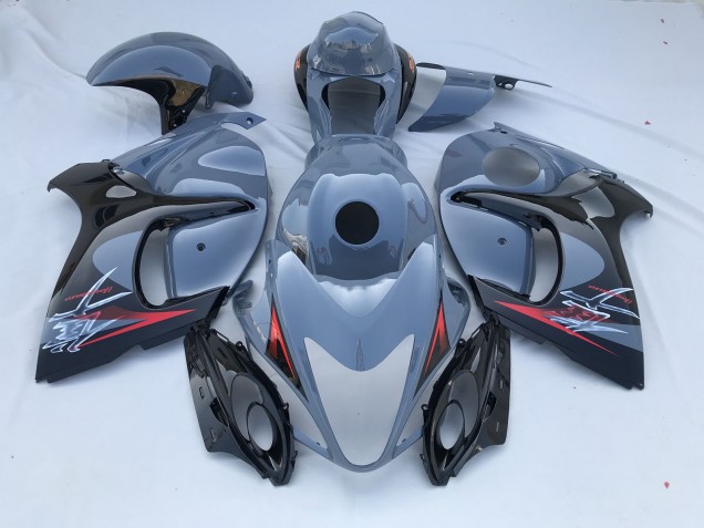 Online 2008-2019 Suzuki GSXR 1300 Fairings - Nardo Grey and Black Limited