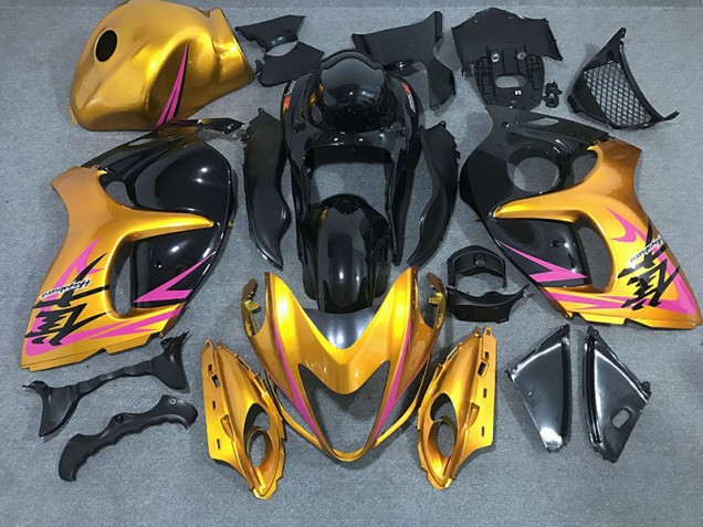 Online 2008-2019 Suzuki GSXR 1300 Fairings - Shiny Gold with Black Online 2008-2019 Suzuki GSXR 1300 Fairings - Shiny Gold with Black