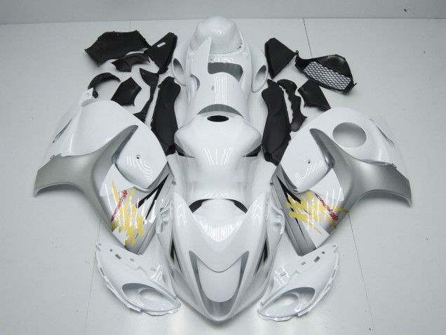 Online 2008-2019 Suzuki GSXR 1300 Fairings - White and Silver