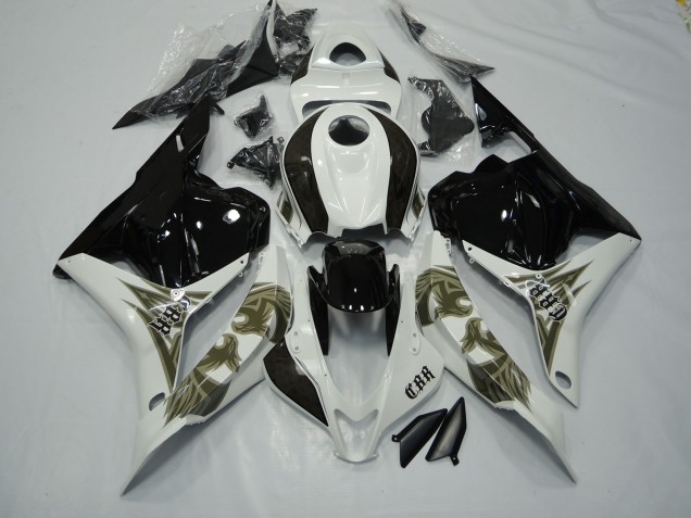 Online 2009-2012 Honda CBR600RR Fairings - Black gold and white Online 2009-2012 Honda CBR600RR Fairings - Black gold and white