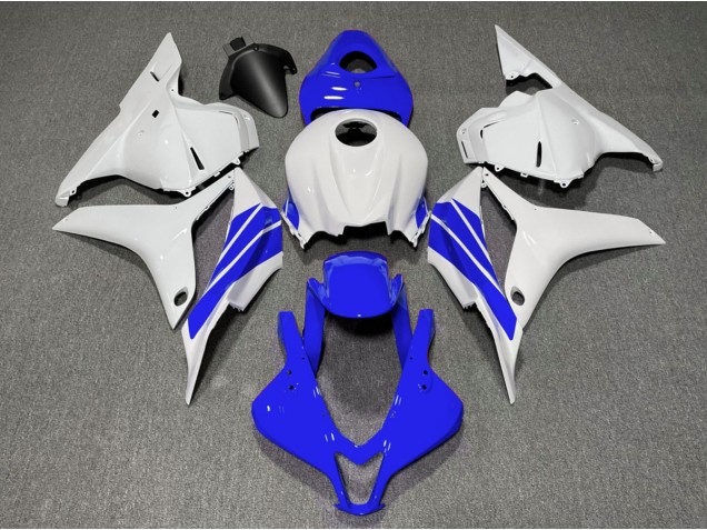 Online 2009-2012 Honda CBR600RR Fairings - Dark Blue and White Side Stripe Online 2009-2012 Honda CBR600RR Fairings - Dark Blue and White Side Stripe