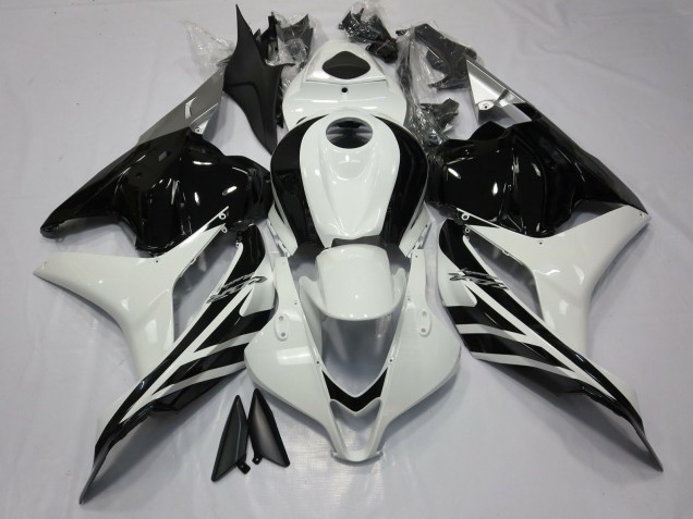 Online 2009-2012 Honda CBR600RR Fairings - Gloss Black and White