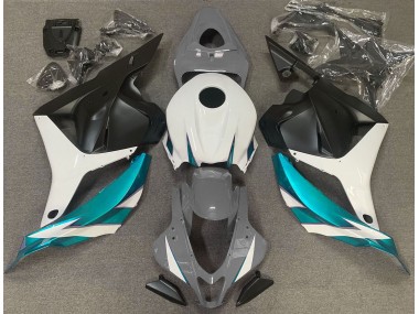 Online 2009-2012 Honda CBR600RR Fairings - Gloss Grey White and Light Blue