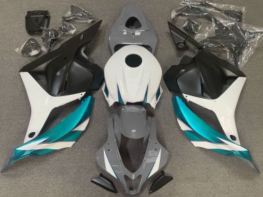 Online 2009-2012 Honda CBR600RR Fairings - Gloss Grey White and Light Blue